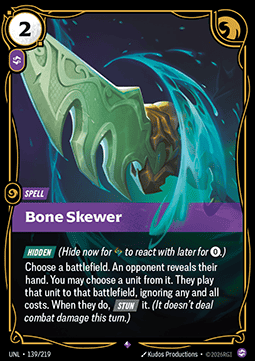 Bone Skewer - Unleashed (Rare) [UNL-139] Hoofdafbeelding