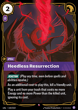 Heedless Resurrection - Unleashed (Rare) [UNL-142] Hoofdafbeelding