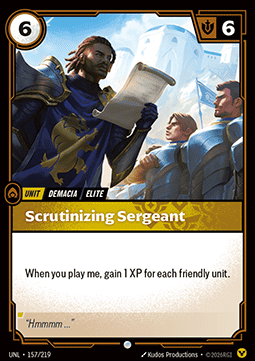Scrutinizing Sergeant - Unleashed (Common) [UNL-157] Hoofdafbeelding