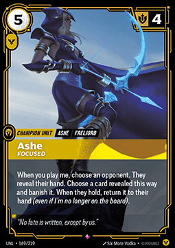 Ashe, Focused - Unleashed (Rare) [UNL-169] Immagine principale del prodotto