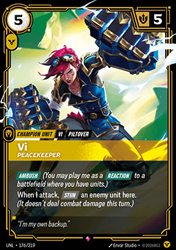Vi, Peacekeeper (V.1 - Rare) - Unleashed (Rare) [UNL-176] Immagine principale del prodotto