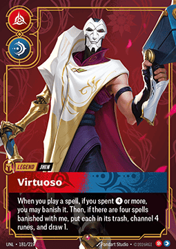 Jhin, Virtuoso (V.1 - Rare) - Unleashed (Rare) [UNL-181] Image principale du produit