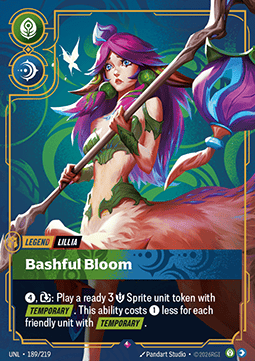 Lillia, Bashful Bloom (V.1 - Rare) - Unleashed (Rare) [UNL-189] Hauptbild