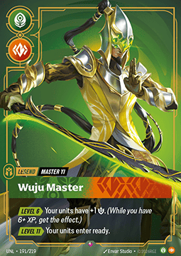 Master Yi, Wuju Master (V.1 - Rare) - Unleashed (Rare) [UNL-191] Image principale du produit