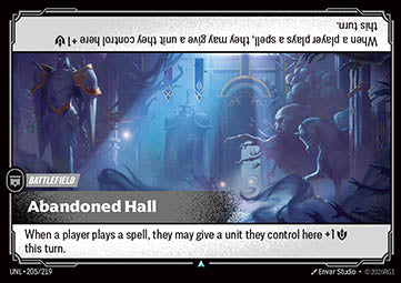 Abandoned Hall - Unleashed (Uncommon) [UNL-205] Immagine principale del prodotto