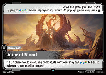 Altar of Blood - Unleashed (Uncommon) [UNL-206] Immagine principale del prodotto