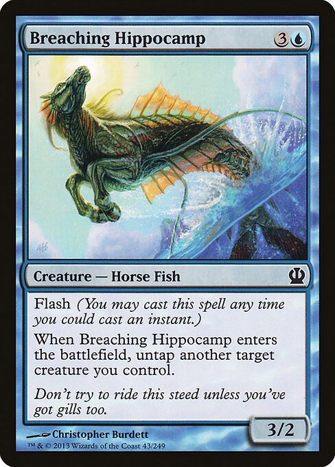 Breaching Hippocamp – Theros (THS-43) Magic: The Gathering card Hauptbild