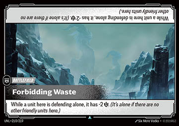 Forbidding Waste - Unleashed (Uncommon) [UNL-210] Immagine principale del prodotto