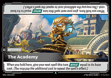 The Academy - Unleashed (Uncommon) [UNL-216] Immagine principale del prodotto