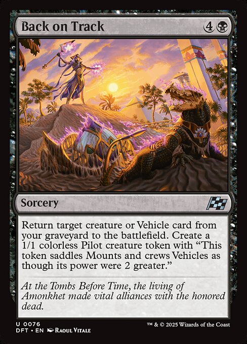 Back on Track – Aetherdrift (DFT-76) Magic: The Gathering card Main image