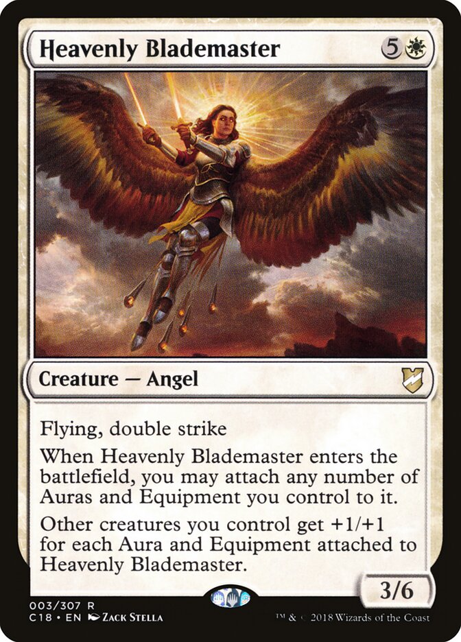 Magic-kaart Heavenly Blademaster C18-3 uit Commander 2018 (Rare) Immagine principale del prodotto