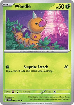 Weedle - Chaos Rising (Common) [CRI-001] Image principale du produit