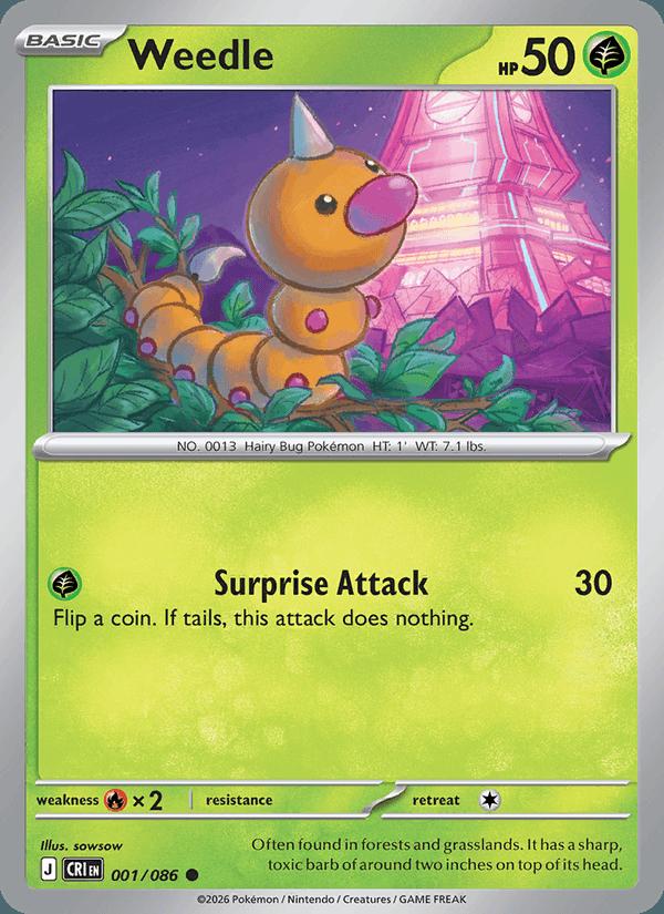 Weedle - Chaos Rising (Common) [CRI-001] Hoofdafbeelding