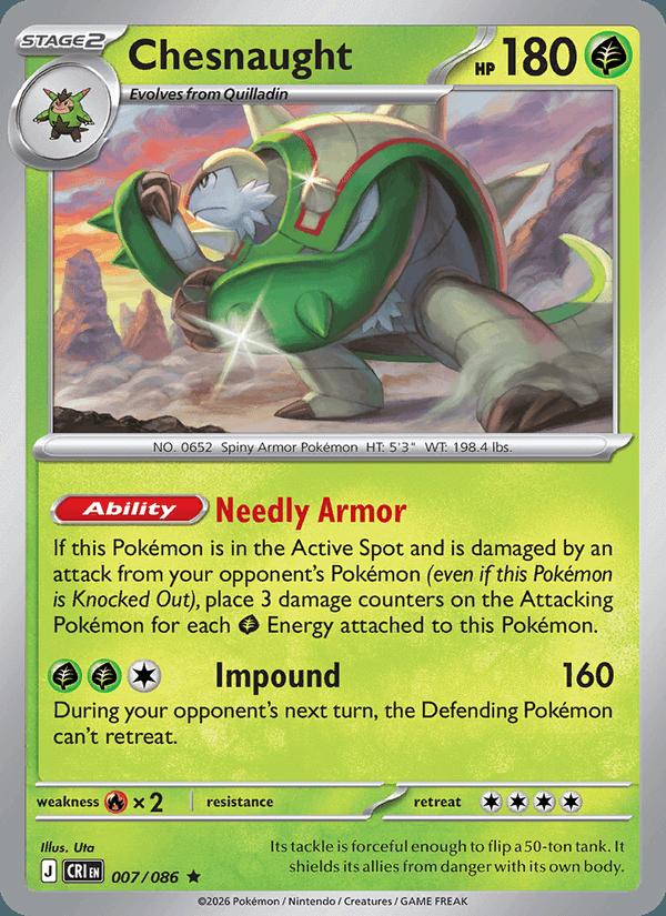Chesnaught - Chaos Rising (Rare) [CRI-007] Image principale du produit