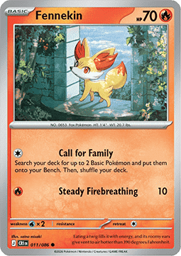 Fennekin - Chaos Rising (Common) [CRI-011] Main image
