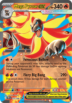 Mega Pyroar ex - Chaos Rising (Double Rare) [CRI-015] Main image