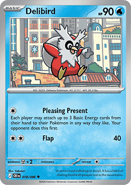 Delibird - Chaos Rising (Uncommon) [CRI-018] Main image