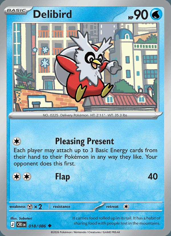 Delibird - Chaos Rising (Uncommon) [CRI-018] Hoofdafbeelding