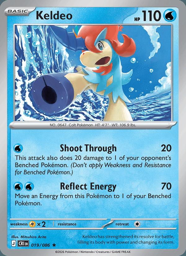 Keldeo - Chaos Rising (Rare) [CRI-019] Hoofdafbeelding