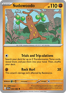 Sudowoodo - Chaos Rising (Uncommon) [CRI-043] Imagen principal del producto