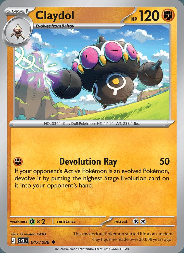 Claydol - Chaos Rising (Uncommon) [CRI-047] Hoofdafbeelding