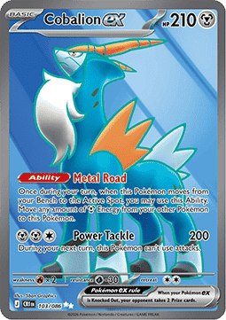 Cobalion ex - Chaos Rising (Ultra Rare) [CRI-103]