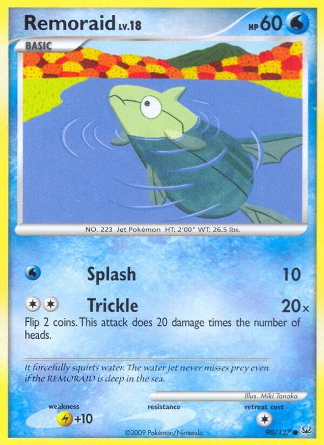 Pokémon-kaart Remoraid 90/127 Common uit de set Platinum Main image