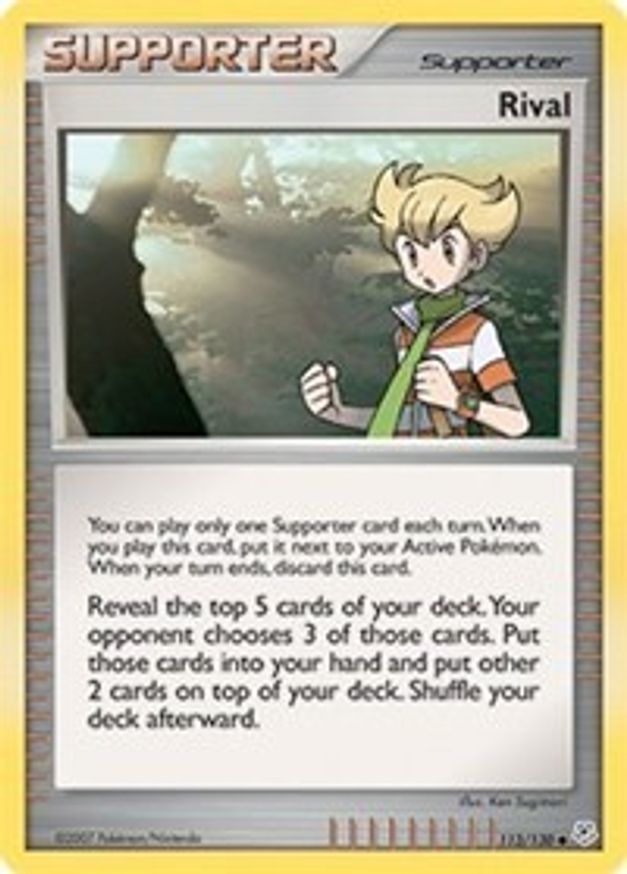 Pokémon-kaart Rival 113/130 Uncommon uit de set Diamond & Pearl Main image