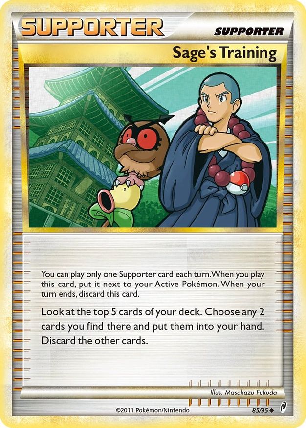 Pokémon-kaart Sage's Training 85/95 Uncommon uit de set Call of Legends Image principale du produit