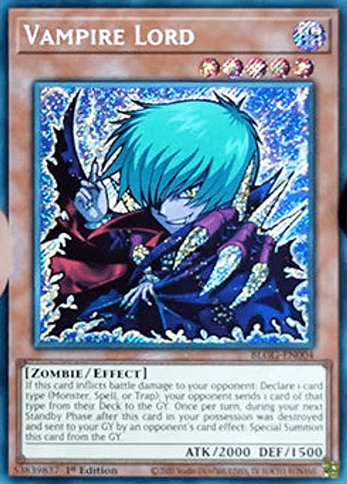 Vampire Lord — Battles of Legend: Glorious Gallery (BLGG-004) Yu-Gi-Oh! card Imagen principal del producto