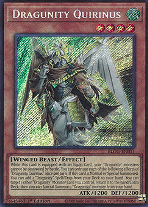 Dragunity Quirinus — Battles of Legend: Glorious Gallery (BLGG-011) Yu-Gi-Oh! card Imagen principal del producto