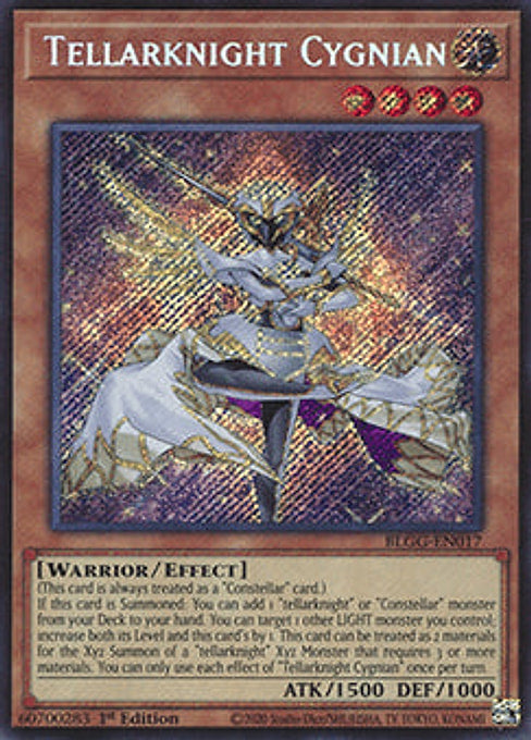Tellarknight Cygnian — Battles of Legend: Glorious Gallery (BLGG-017) Yu-Gi-Oh! card Imagen principal del producto