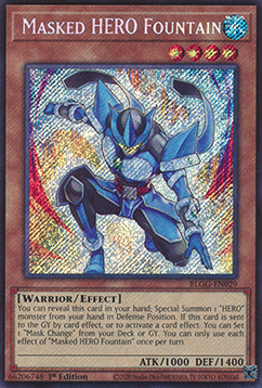Masked HERO Fountain (V.1 - Secret Rare) Hoofdafbeelding