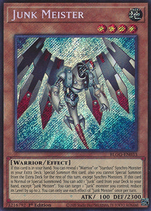 Junk Meister — Battles of Legend: Glorious Gallery (BLGG-033) Yu-Gi-Oh! card Hauptbild