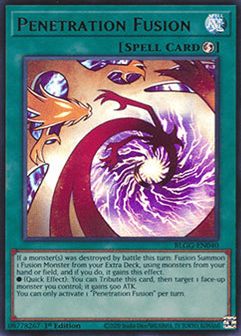 Penetration Fusion — Battles of Legend: Glorious Gallery (BLGG-040) Yu-Gi-Oh! card Hauptbild
