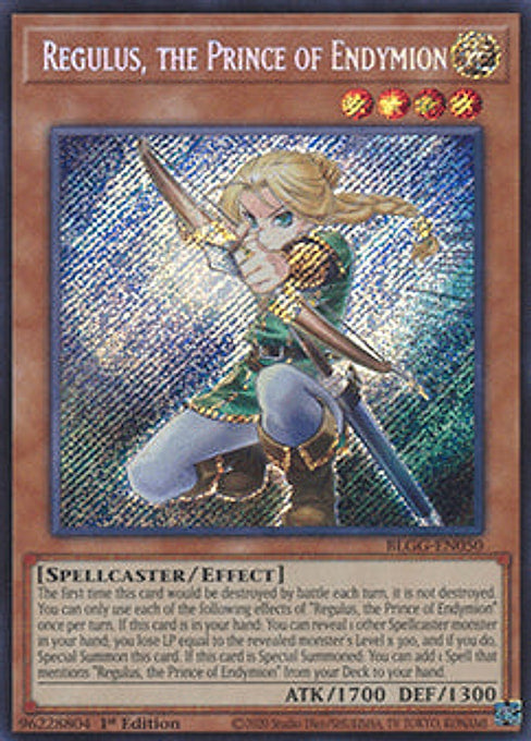 Regulus, the Prince of Endymion — Battles of Legend: Glorious Gallery (BLGG-050) Yu-Gi-Oh! card Hauptbild