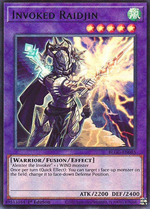 Invoked Raidjin — Battles of Legend: Glorious Gallery (BLGG-085) Yu-Gi-Oh! card Main image