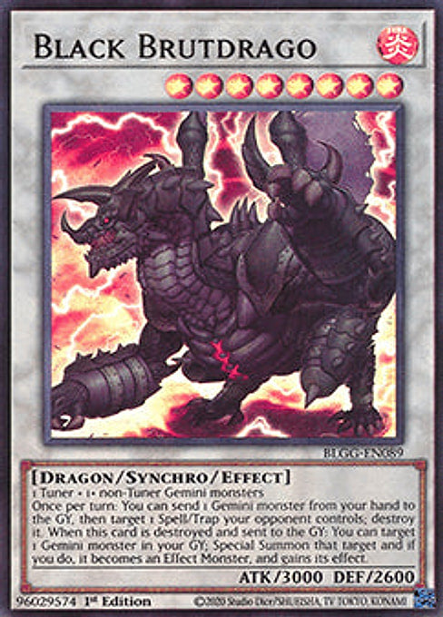 Black Brutdrago — Battles of Legend: Glorious Gallery (BLGG-089) Yu-Gi-Oh! card Main image