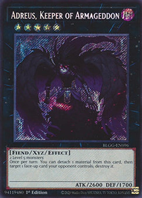 Adreus, Keeper of Armageddon — Battles of Legend: Glorious Gallery (BLGG-096) Yu-Gi-Oh! card Main image