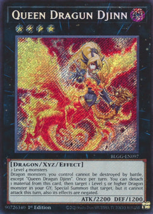 Queen Dragun Djinn — Battles of Legend: Glorious Gallery (BLGG-097) Yu-Gi-Oh! card Main image