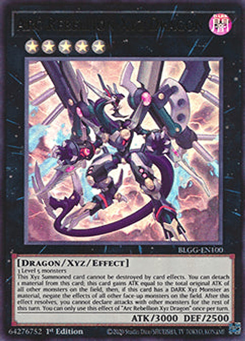Arc Rebellion Xyz Dragon — Battles of Legend: Glorious Gallery (BLGG-100) Yu-Gi-Oh! card Immagine principale del prodotto