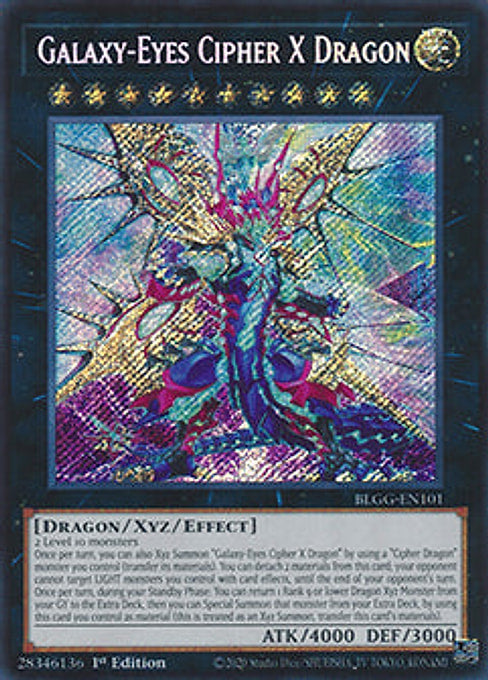 Galaxy-Eyes Cipher X Dragon — Battles of Legend: Glorious Gallery (BLGG-101) Yu-Gi-Oh! card Main image