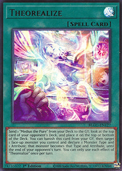 Theorealize — Battles of Legend: Glorious Gallery (BLGG-127) Yu-Gi-Oh! card Hauptbild