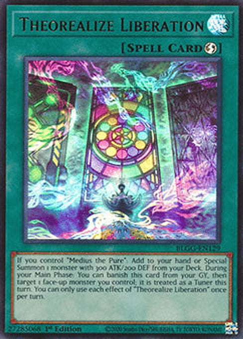 Theorealize Liberation — Battles of Legend: Glorious Gallery (BLGG-129) Yu-Gi-Oh! card Hauptbild