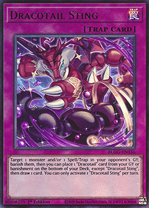 Dracotail Sting — Battles of Legend: Glorious Gallery (BLGG-136) Yu-Gi-Oh! card Hauptbild