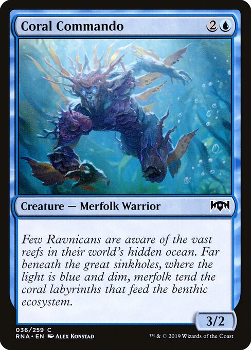 Coral Commando – Ravnica Allegiance (RNA-36) Magic: The Gathering card