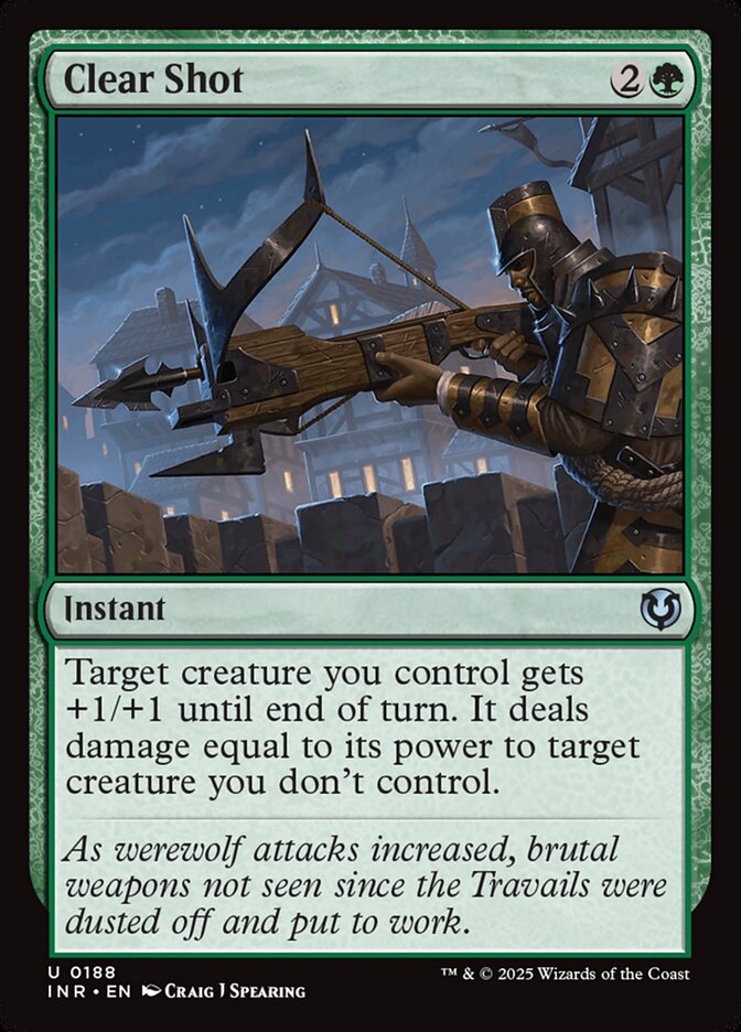 Magic-kaart Clear Shot INR-188 uit Innistrad Remastered (Uncommon)