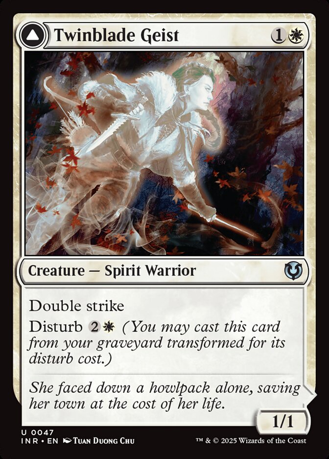 Twinblade Geist // Twinblade Invocation - Innistrad Remastered (Uncommon) [INR-47] Hauptbild