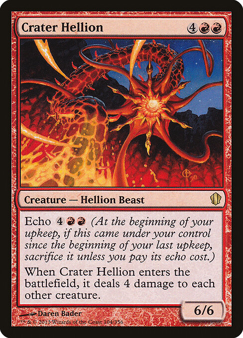 Crater Hellion – Commander 2013 (C13-104) Magic: The Gathering card | LC-REM-20260804-15369847669068-88e3a05a-d5c7-46d9-9a66-8de4b737e9dd Imagen principal del producto
