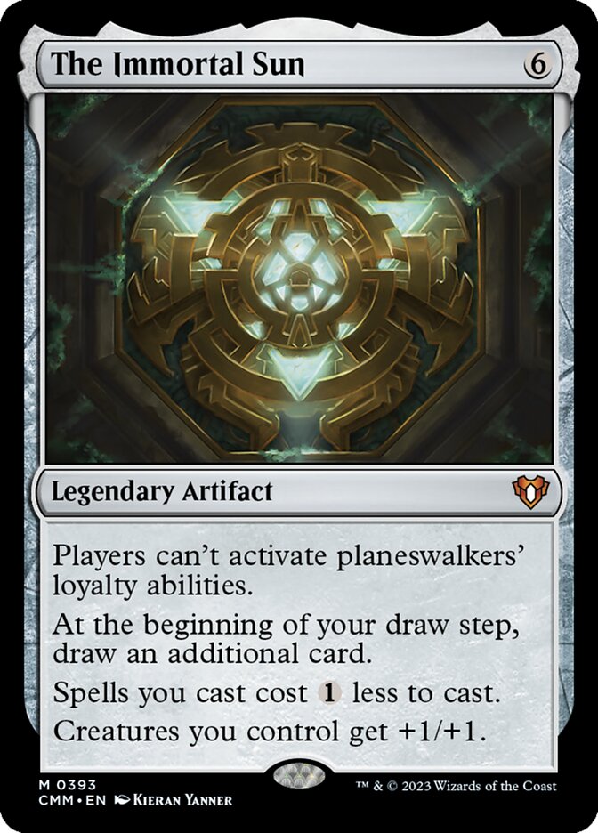 Magic-kaart The Immortal Sun CMM-393 uit Commander Masters (Mythic) Image principale du produit
